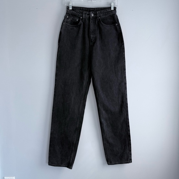 Ksubi Playback Noir Relaxed Straight Leg High Waist Classic Women's Jeans 27 - Picture 6 of 16